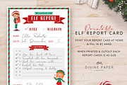 Elf Report Card, a Stationery Template by Studio Sirona (Thumbnail 2 of 2)