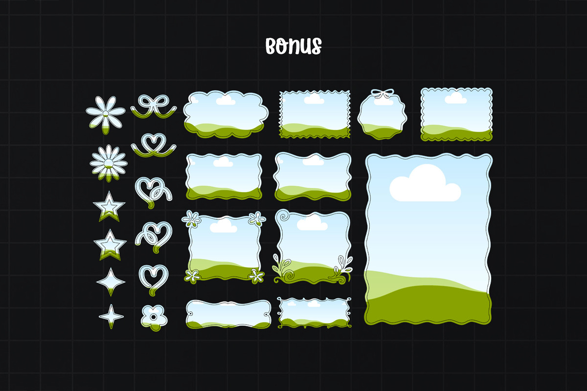 Dream Echo Canva Font Frames, a Design Template by Jozoor (Photo 9 of 9)