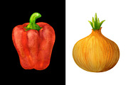 Watercolor set of vegetables, a Food Illustration by Color_Brush (Thumbnail 5 of 7)