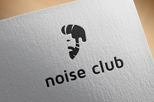 Noise Disco Club Logo Template