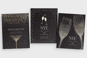 NYE New Years Eve Poster Flyer, a Flyer Template by BrandPacks