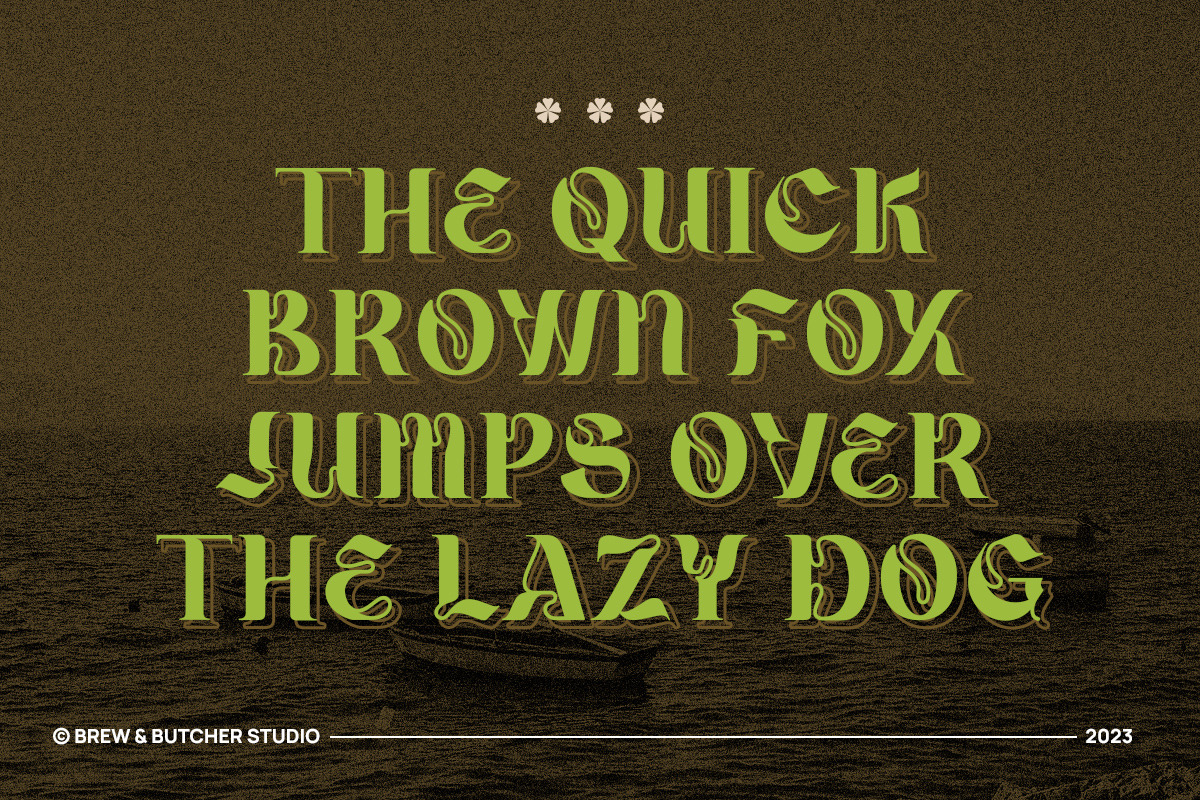 Goocy Goofy | Display Typeface, a Blackletter Font by Brew & Butcher Studio (Photo 8 of 11)