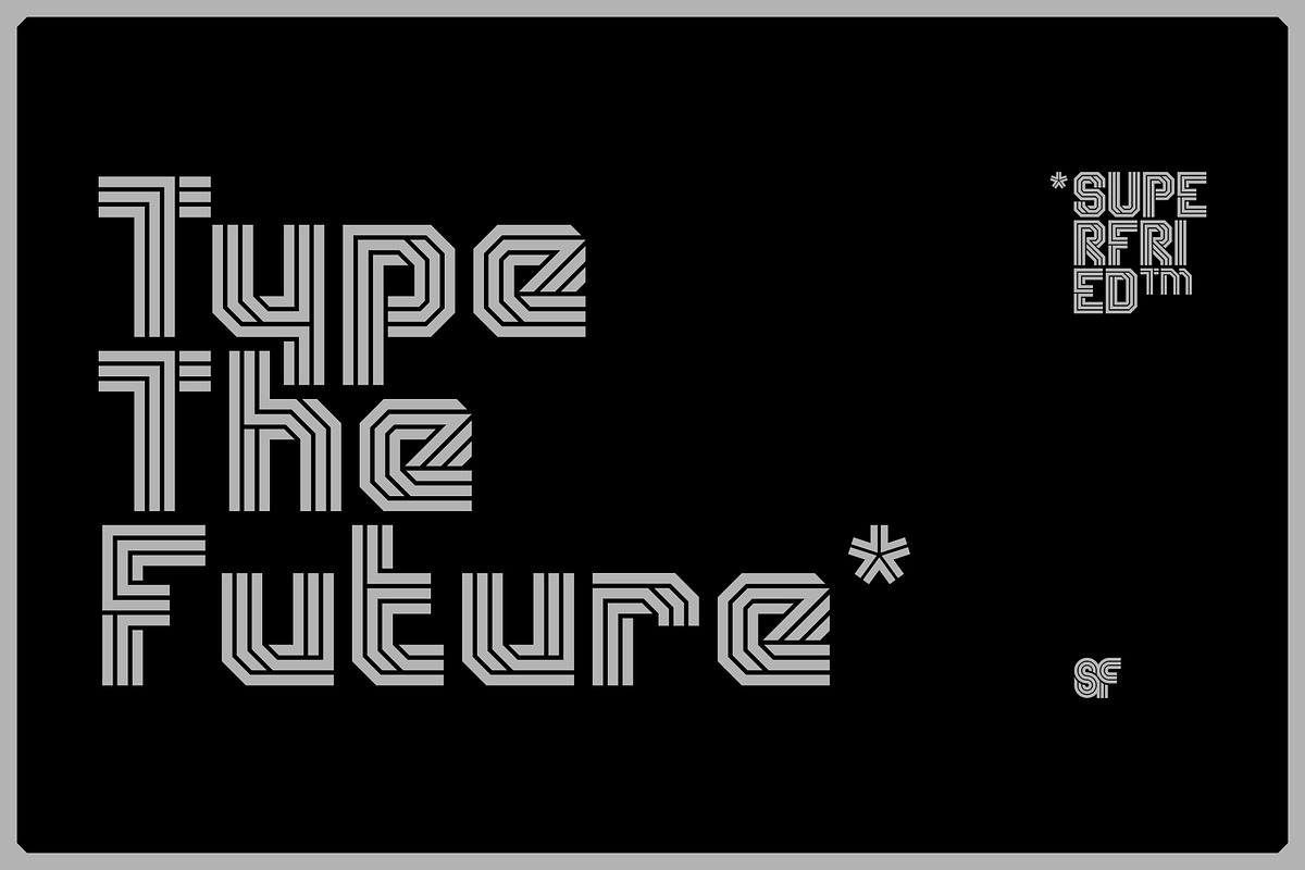 BOX | Geometric Display | 6 Fonts, a Sans Serif Font by Superfried Font Shop (Photo 7 of 7)