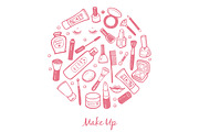 Cosmetics & Makeup kit +4 patterns, an Illustration by Hala (Thumbnail 3 of 4)