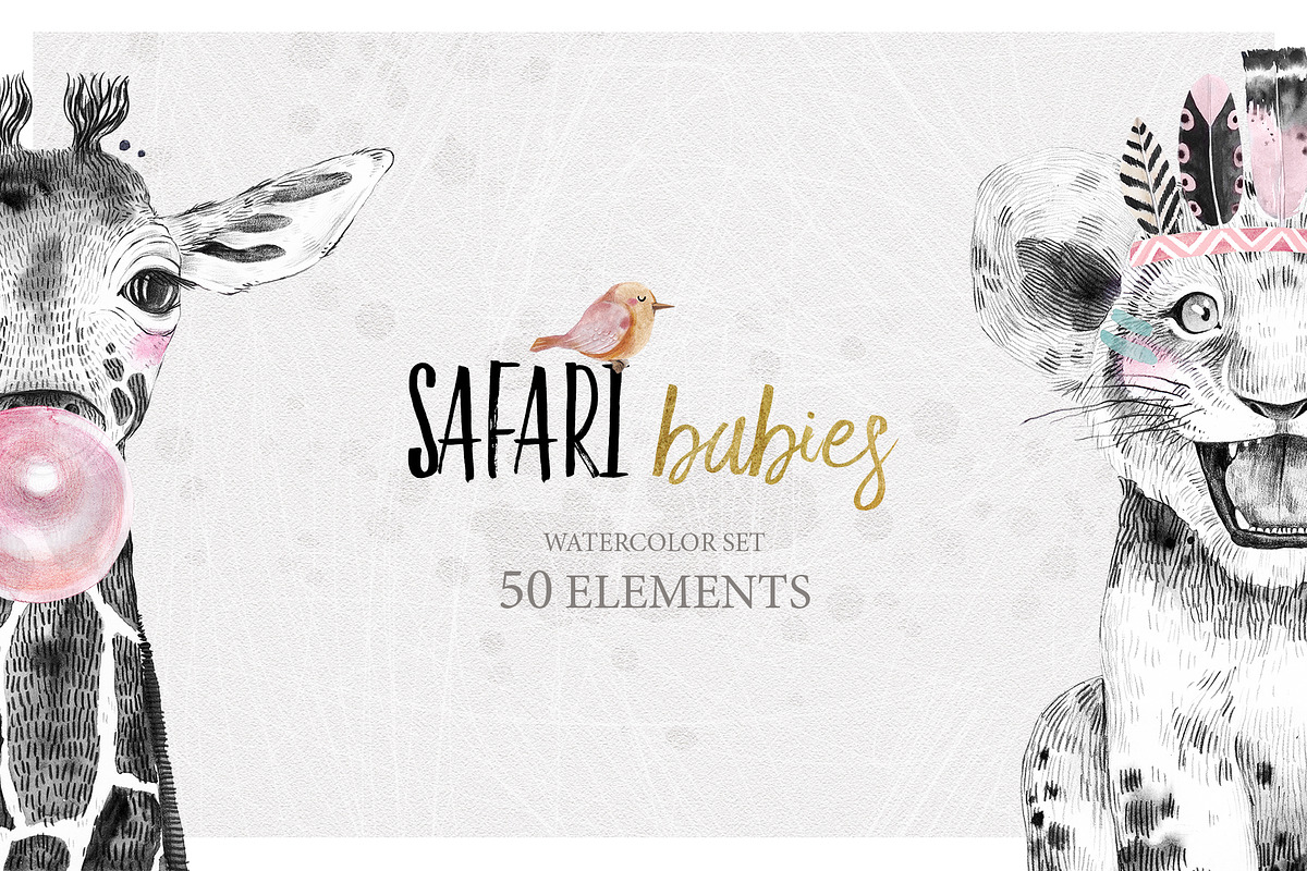 ANIMAL BABIES BUNDLE 30% OFF, an Animal Illustration by Natali Smolova (Photo 4 of 11)