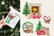 Watercolor - Christmas Pet & Friends, a Decorative Illustration by bylin_illustration (Thumbnail 5 of 8)