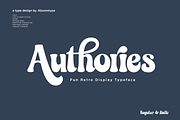 Authories, a Serif Font by Absonstype (Thumbnail 1 of 11)