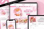 Pink Bakery Cake Website Template, a Wix Template by Template Twist Shop (Thumbnail 1 of 10)
