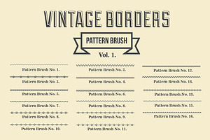 Vintage Borders Pattern Brushes