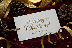 Luxurious Gift Tag Mockup, a Product Mockup by Designer Dude