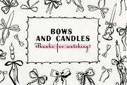 Bows, Candles and Frames. Vector set, an Object Graphic by VerAna (Thumbnail 12 of 12)