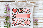 Custom Name Pencil Valentines PNG, an Illustration by CraftArtStudio (Thumbnail 3 of 4)