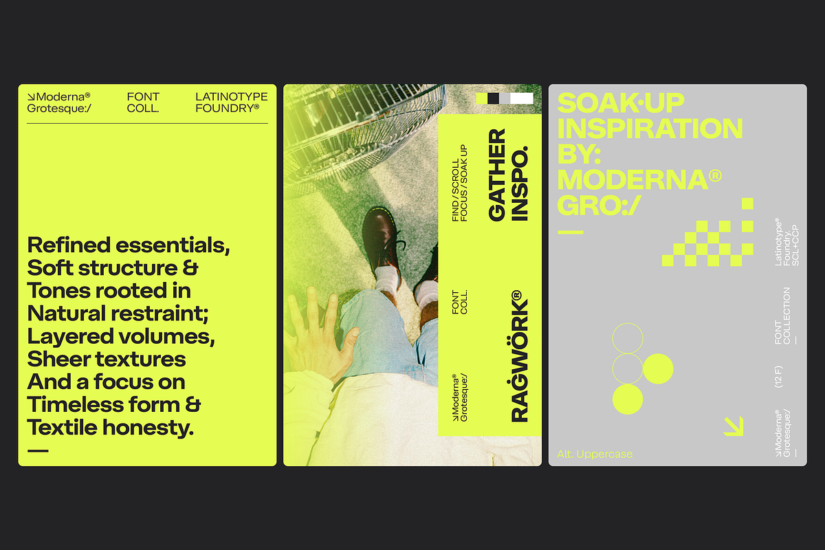 Moderna Grotesque, a Sans Serif Font by Latinotype (Photo 2 of 14)