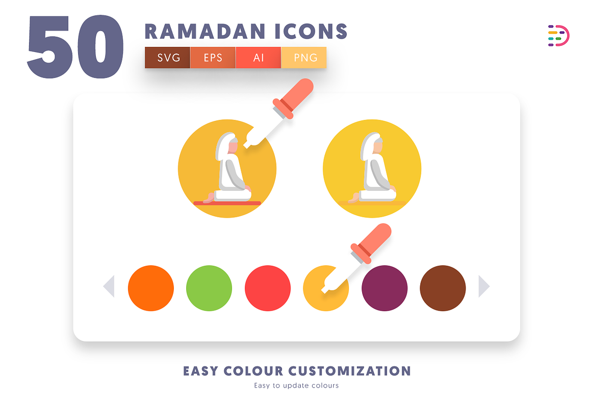 50 Ramadan Icons, an Outline Icon by Dighital (Photo 8 of 10)