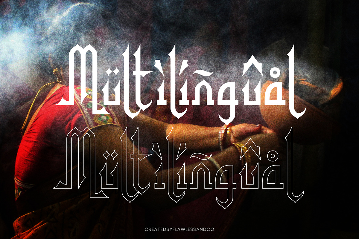 Nishwary - India Font, a Font by Flawless And Co (Photo 8 of 10)