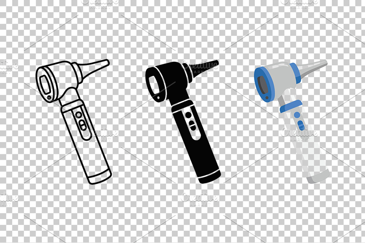 Otoscope Medical Vector Icons, an Object Graphic by Artonix (Photo 3 of 3)