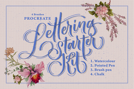 Procreate Lettering Kit—4 Brushes