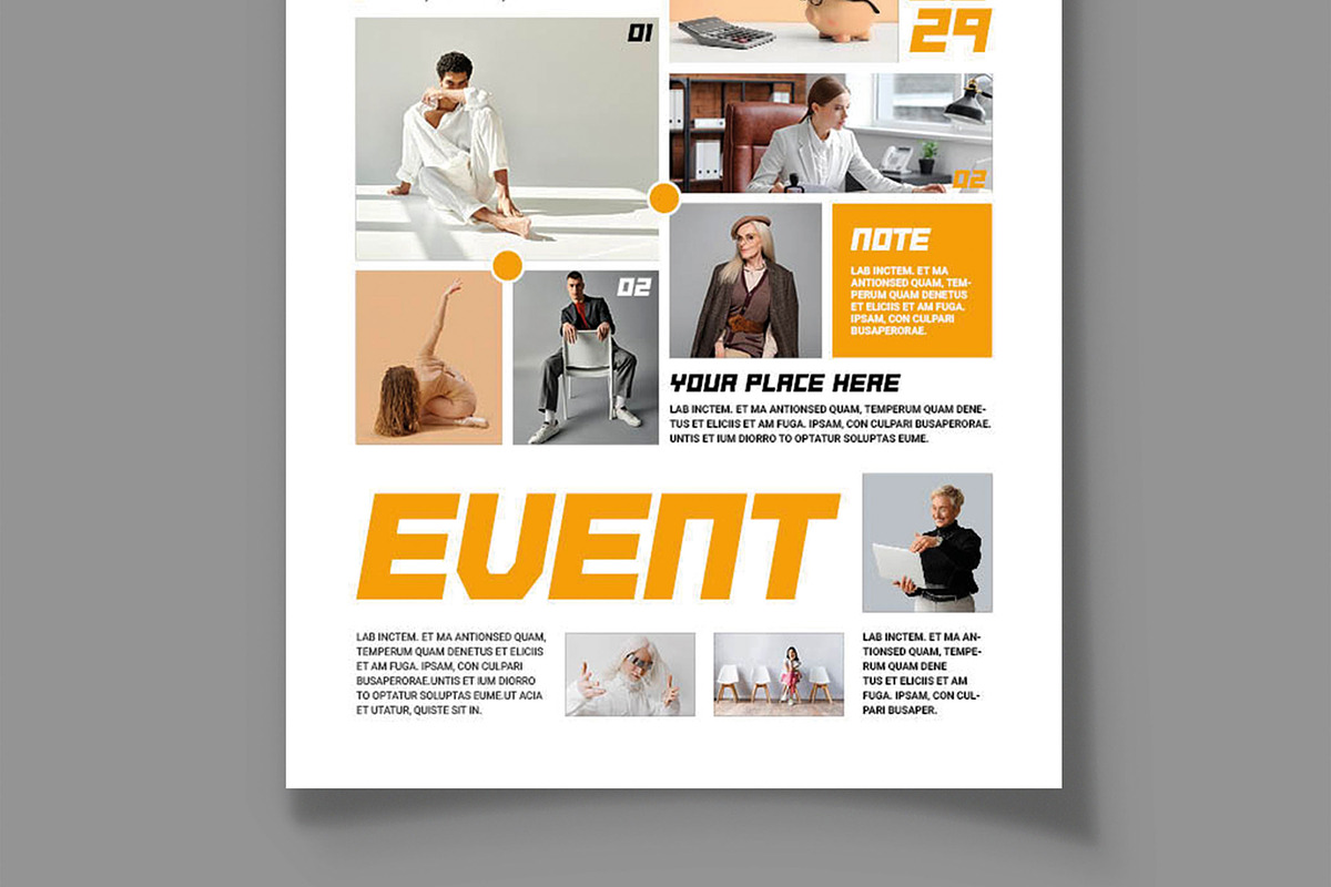 Clean Event Poster Layout, a Flyer Template by MightyDesign (Photo 3 of 8)