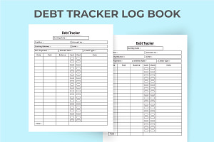 Debt Tracker Log Book KDP Interior