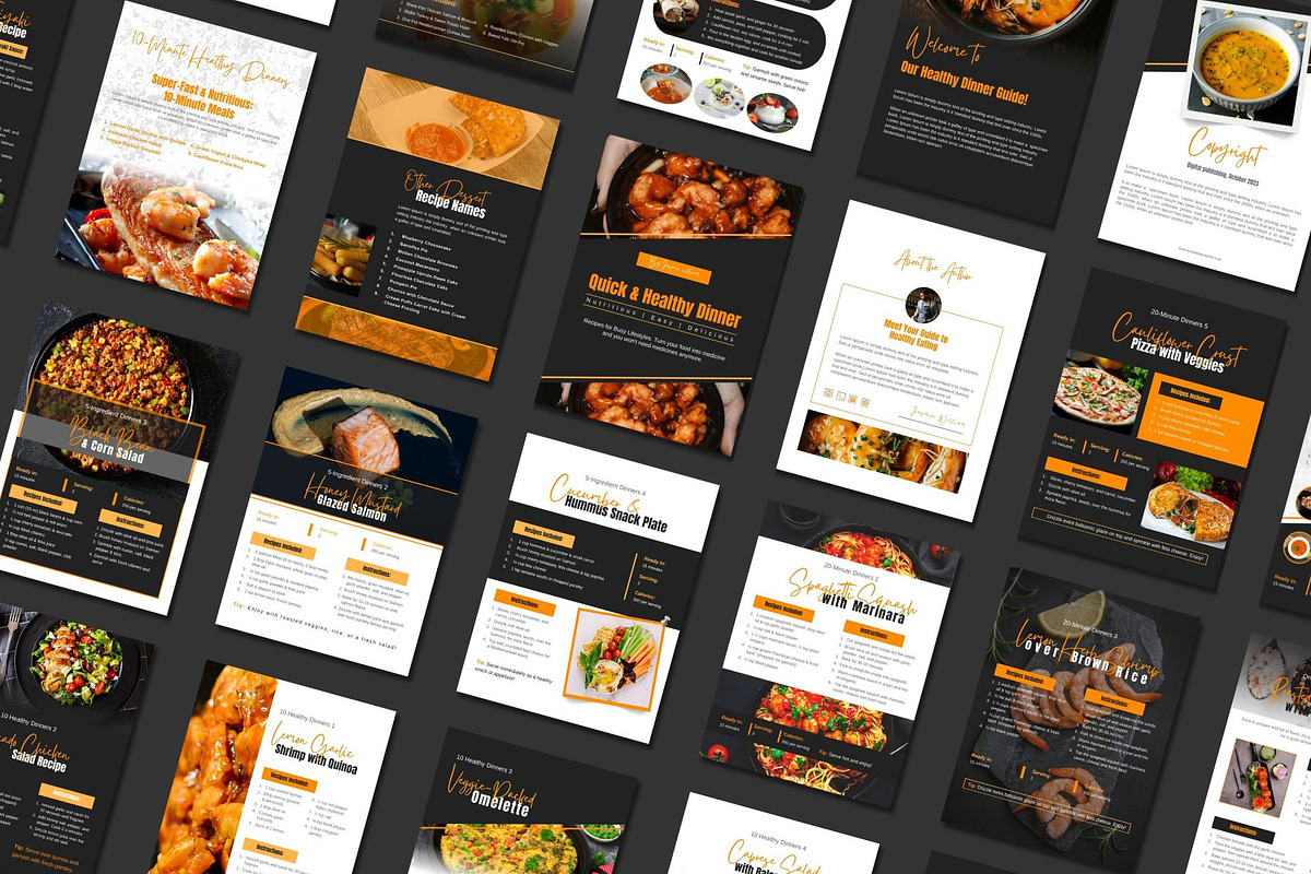 Canva Recipe Cookbook ebook Template, a Magazine Template by TheBrightGrap (Photo 5 of 10)