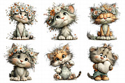 Whimsical Mother's Day Cats Clipart, an Illustration by Daily.Designs (Thumbnail 4 of 6)