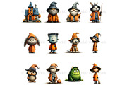 Spooky Halloween Clipart Bundle, a Seasonal Illustration by Nicole Branger Art (Thumbnail 7 of 22)
