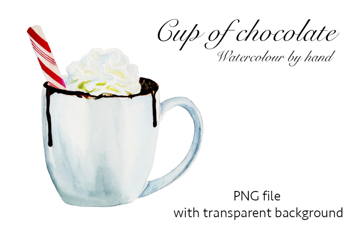 Cup of chocolate, a Food Illustration by Verlena's Corner