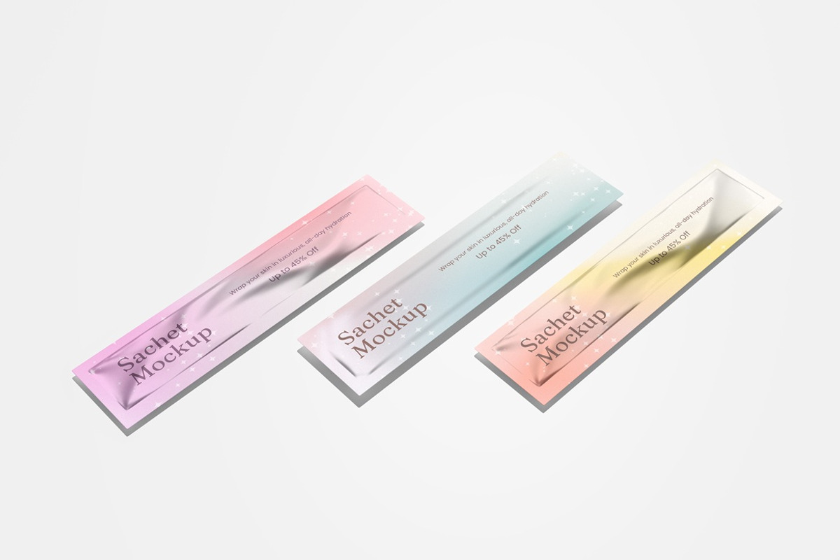 Sachet Mockup, a Packaging Mockup by Pexelyou (Photo 4 of 8)