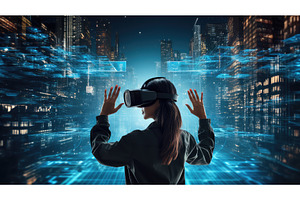 online cyber internet background ai, a Technology Photo by pikepicture
