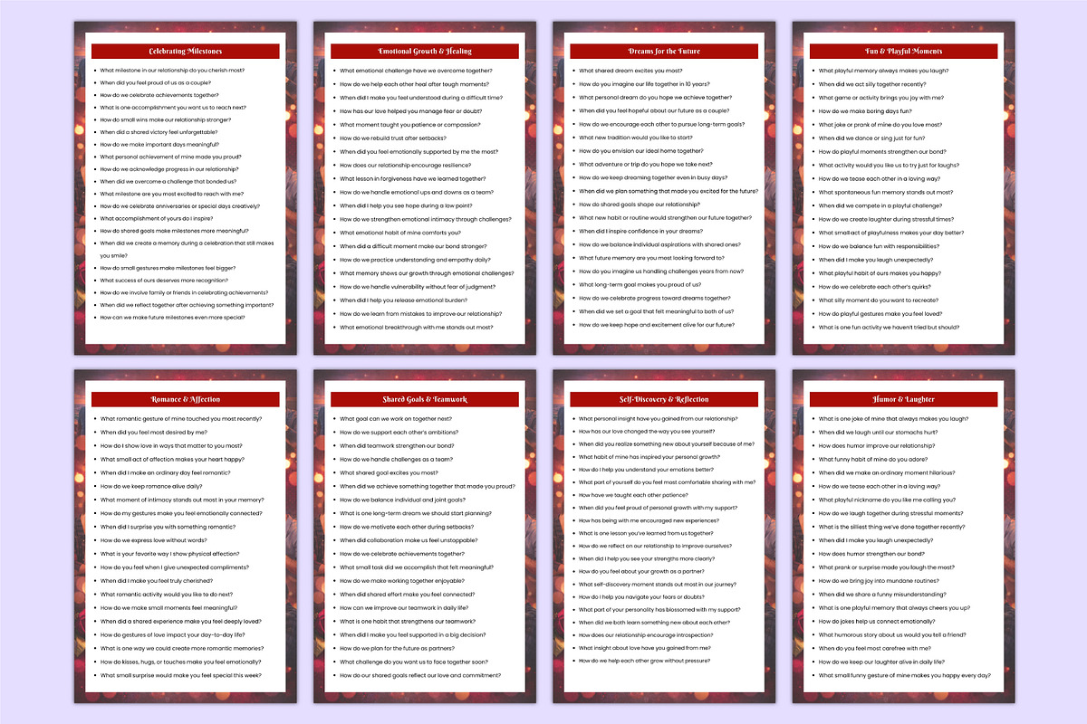 1000 Couples Prompts Book Canva, a Stationery Template by Mustafiz (Photo 6 of 8)