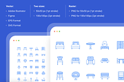 Furniture duotone icon pack, a Duotone Icon by Ragul Creates (Thumbnail 2 of 3)