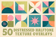 Distressed Halftone Texture Overlays, a Texture Graphic by Brian Ritter Design (Thumbnail 1 of 11)