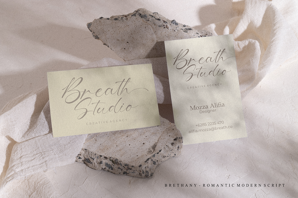 Brethany – Romantic Script Font, a Script Font by figuree studio (Photo 9 of 10)
