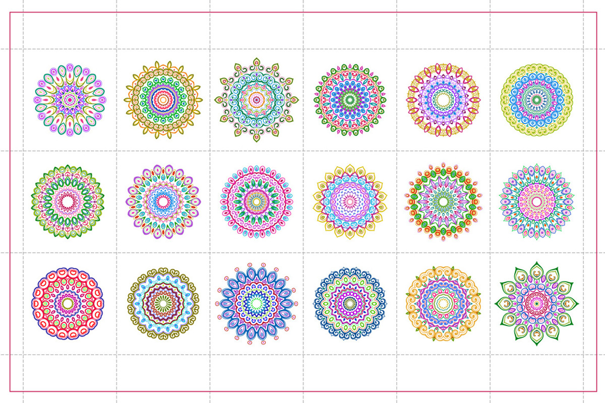 Colorful Mandala, a Decorative Illustration by 611 Studio (Photo 2 of 4)