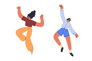 People flying in free poses set, a Person Illustration by Good Studio (Thumbnail 3 of 8)