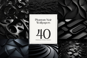 Phantom Noir Wallpapers, a Wallpaper Graphic by HipFonts