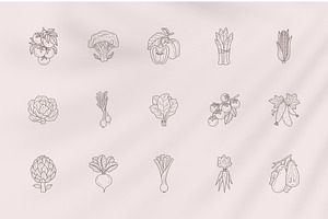 Veggies Logo Elements And Templates