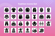 Fashion Icons Set - Glyph, a Solid Icon by Kmg Design (Thumbnail 2 of 2)