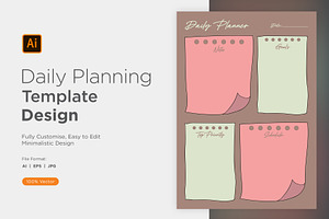 Daily Planner Sheet Design -04