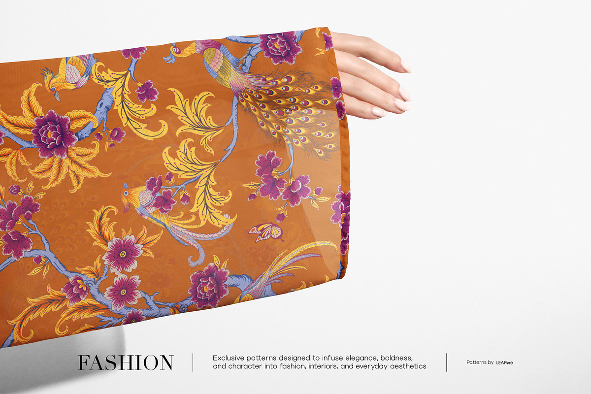Hand Drawn Chinoiserie Luxury Prints, a Pattern Graphic by LEAFure (Photo 5 of 10)