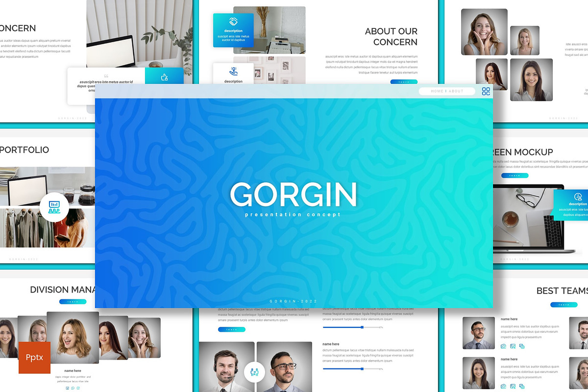 Gorgin - Powerpoint Template, a Presentation Template by inspirasign