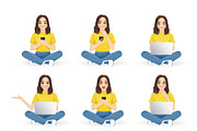 Young woman bundle, a Person Illustration by Volha Hlinskaya (Thumbnail 6 of 9)