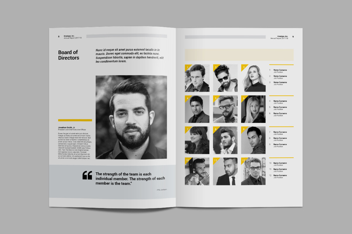 Kreatype Annual Report, a Brochure Template by Kreatype Studio (Photo 6 of 14)