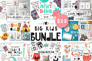 Big Kids Bundle Graphic & Patterns, an Animal Illustration by Nursery Art (Thumbnail 1 of 15)