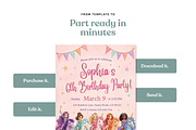 Unicorn Birthday Invitation, an Invitation Template by heynomi (Thumbnail 18 of 19)