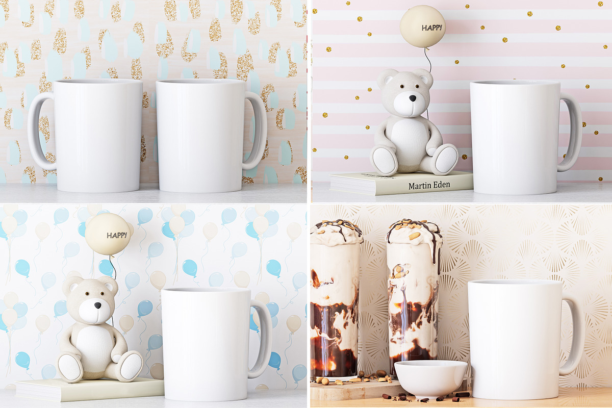 Mug Mockup Bundle (jpg) - 44, a Print Template by Mockup Shop (Photo 5 of 6)
