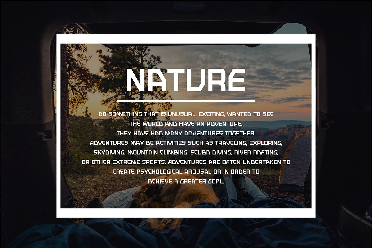 STRETH FONT, a Sans Serif Font by Kreabie (Photo 2 of 5)