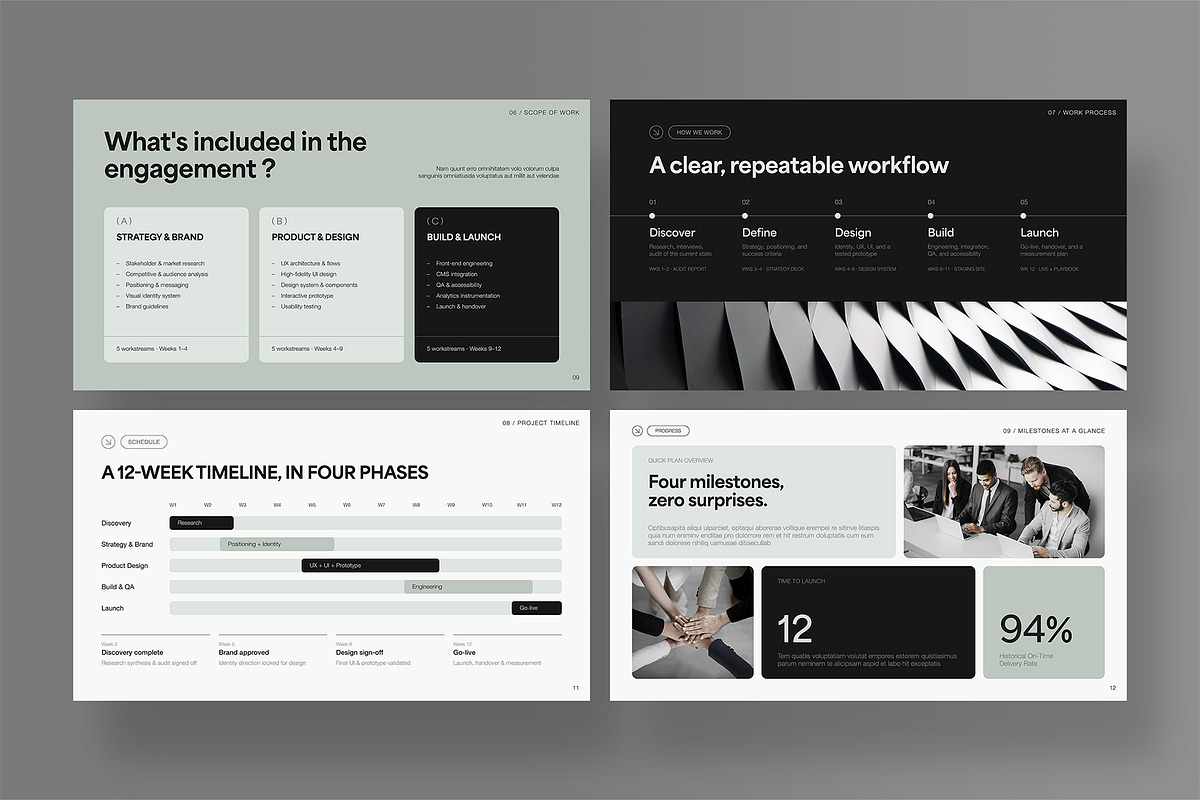 Minimal Presentation Template, a Presentation Template by BrandPacks (Photo 4 of 7)
