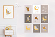 Sleeping baby animals. clipart, an Animal Illustration by tata_ota (Thumbnail 5 of 11)