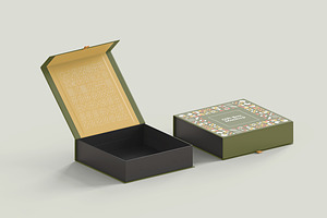 Gift Box Mockup psd Template